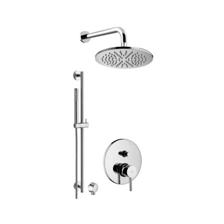 Paffoni Stick Zestaw prysznicowy podtynkowy z deszczownicą slim 30 cm chrom SK015ZN5B