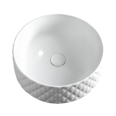 Art Ceram Vogue Rombo Umywalka nablatowa 44 cm biały połysk OSL00901;00