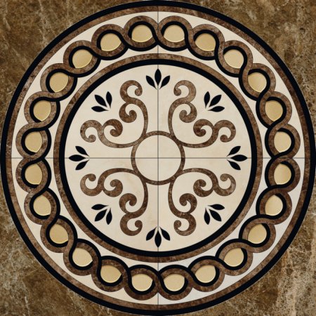 Peronda Persepolis Musa M/P Gres Poler Rozeta podłogowa 120x120 cm, brązowa 13440
