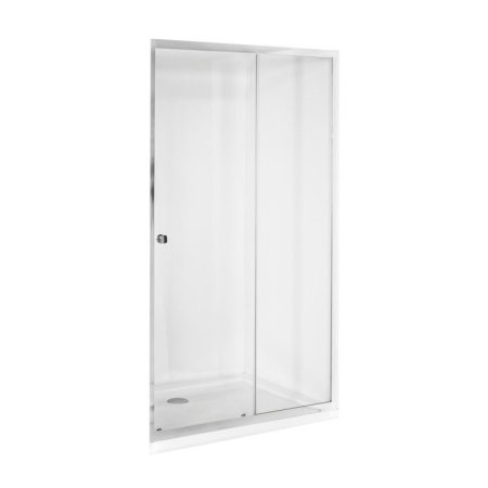 PMD Besco Duo Slide Drzwi prysznicowe przesuwne 130x195 cm, profile chrom szkło przezroczyste DDS-130