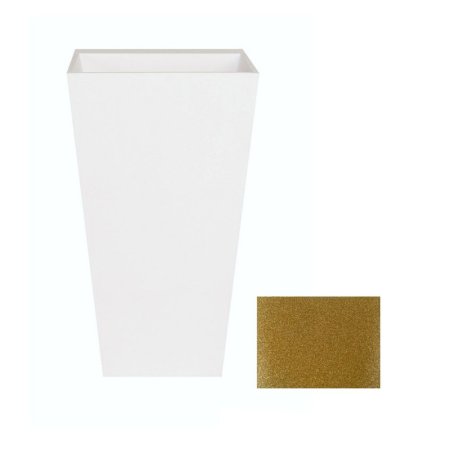 PMD Besco Vera Glam Umywalka wolnostojąca 50x40x85 cm złota/biała UMD-V-WOZ