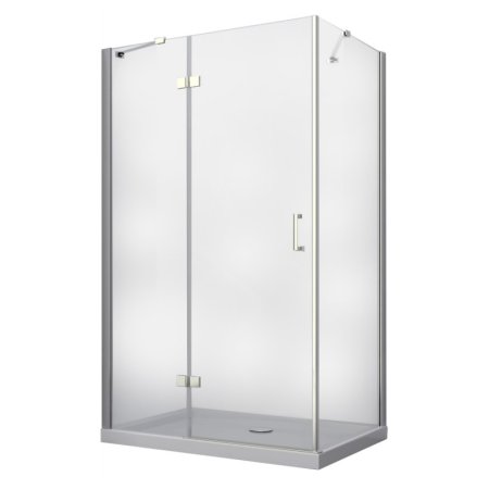 PMD Besco Viva Kabina prysznicowa prostokątna 100x80x195 cm drzwi uchylne lewa, profile chrom szkło przezroczyste VPL-100-195C