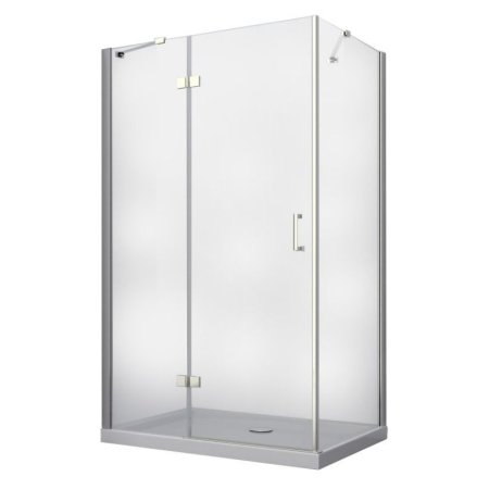 PMD Besco Viva Kabina prysznicowa prostokątna 120x80x195 cm drzwi uchylne lewa, profile chrom szkło przezroczyste VPL-128-195C