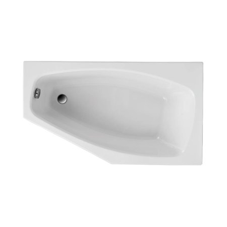 Polimat Marika Wanna narożna asymetryczna 140x80 cm wersja prawa biała 00795