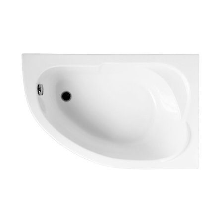 Polimat Standard Wanna narożna asymetryczna 130x85 cm wersja prawa biała 00343