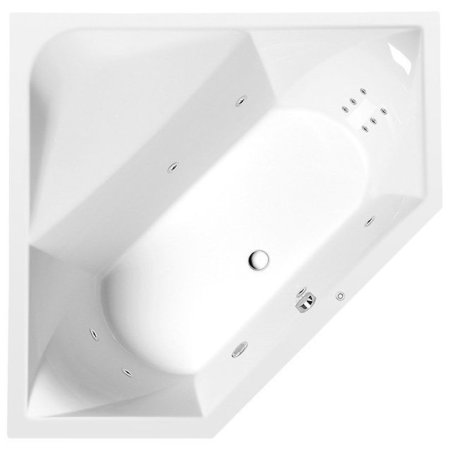 Polysan Floss Hydro Wanna narożna z hydromasażem 145x145 cm biała 98611H