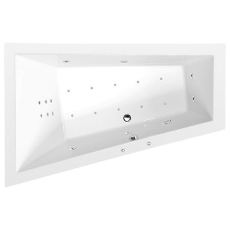 Polysan Triangl Hydro-Air Wanna narożna z hydromasażem 180x120 cm lewa biała 19611HA
