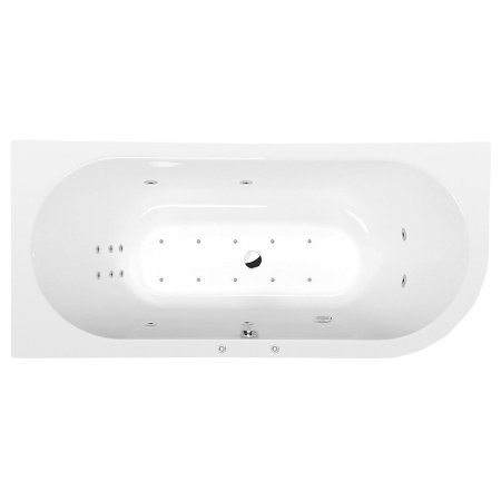 Polysan Viva Hydro-Air Wanna narożna z hydromasażem 175x80 cm lewa biała 70119HA