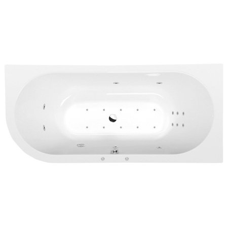 Polysan Viva Hydro-Air Wanna narożna z hydromasażem 185x80 cm prawa biała 72129HA