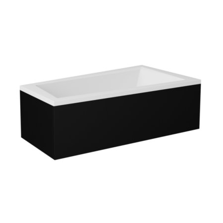 Besco Intima Obudowa do wanny 150 cm czarny mat OAIT-150-NSC