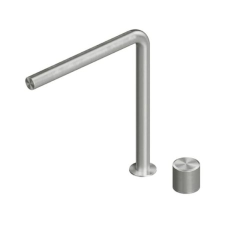 QuadroDesign Stereo Bateria umywalkowa hydroprogresywna wysoka stal nierdzewna szczotkowana 1608AS