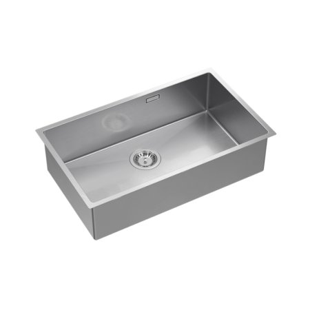 Quadron Anthony 80 Zlewozmywak stalowy jednokomorowy 74x44 cm stal szczotkowana MF7444BS