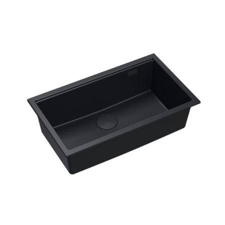 Quadron Logan 110 Zlewozmywak granitowy jednokomorowy 76x44 cm czarny mat HQD7644U7_BLM_U