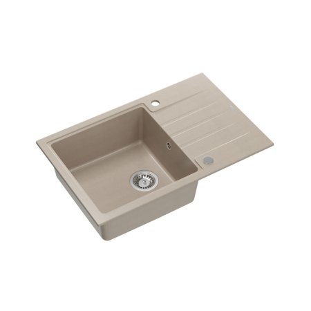 Quadron Peter 111 Zlewozmywak granitowy jednokomorowy 78x50 cm beżowy pearl beige HCQP7850BEZP