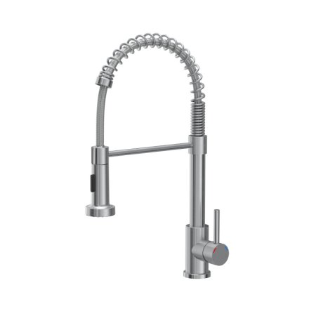 Quadron Salma New Bateria kuchenna elastyczna wysoka stal szczotkowana 52137BS
