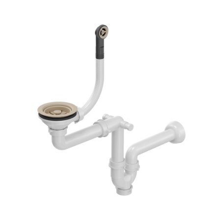 Quadron Syfon zlewozmywakowy jednokomorowy szary M1SS1