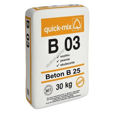 Quick-mix B 03 Beton B25 QUI-BETONB0330KG