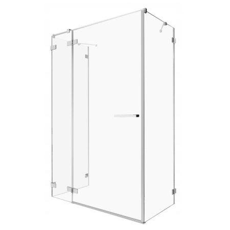 Radaway Euphoria KDJ+S Drzwi prysznicowe uchylne 100x200 cm ze ścianką stałą prawe 383612-01R+383220-01R