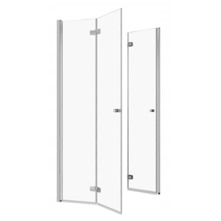 Radaway Fuenta New KDD B Drzwi prysznicowe składane 80x202 cm bez listwy progowej lewe 384070-01-01LB