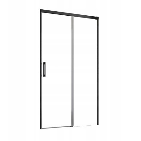 Radaway Idea Black DWJ Drzwi prysznicowe przesuwne wnękowe 100x200,5 cm lewe profile czarne szkło przezroczyste 387014-54-01L