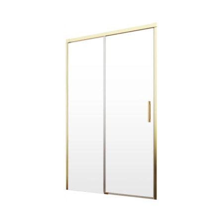 Radaway Idea Gold DWJ Drzwi prysznicowe przesuwne 130x200,5 cm lewe profile złote szkło przejrzyste 387017-09-01L
