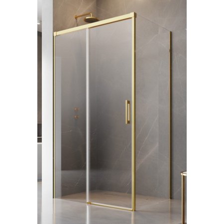 Radaway Idea Gold KDJ Drzwi prysznicowe przesuwne 100x200,5 cm lewe profile złote szkło przejrzyste 387040-09-01L