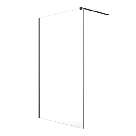 Radaway Modo New Black II Ścianka prysznicowa Walk-In 100x200 cm profile czarne szkło przezroczyste 389104-54-01