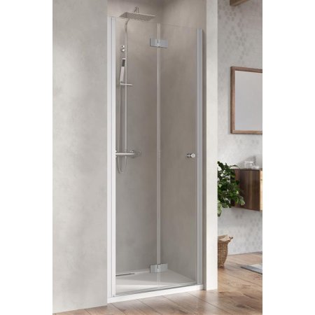 Radaway Nes DWB Drzwi prysznicowe wnękowe 70x200 cm, wersja lewa, profile chrom szkło przezroczyste EasyClean 10029070-01-01L