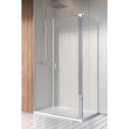 Radaway Nes KDS II Kabina prysznicowa prostokątna 110x70x200 cm wersja lewa profile chrom szkło przezroczyste EasyClean 10033110-01-01L+10040070-01-01