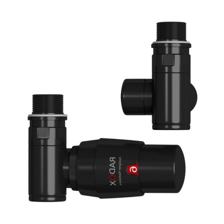 Radox Valves RX-10T Zawór termostatyczny lewy black mat 9005M VT-RX-10T.9005M.L