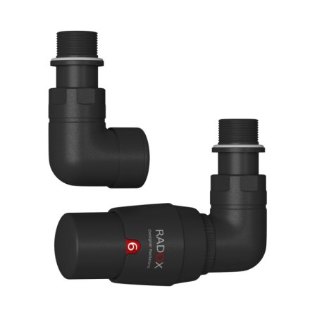 Radox Valves RX-2T Zawór termostatyczny prawy soft textured metallic grey Y370HH1 VT-RX-2T.003T.OS.P