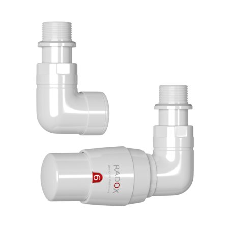 Radox Valves RX-2T Zawór termostatyczny prawy traffic white 9016 VT-RX-2T.001.OS.P
