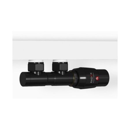 Radox Valves RX-9T Zawór termostatyczny zespolony prawy black mat 9005M VT-RX-9.9005M.P