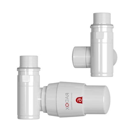 Radox Valves RX-10T Zawór termostatyczny lewy traffic white 9016 VT-RX-10T.001.L