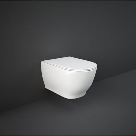 RAK Ceramics Moon Toaleta WC 56x36 cm bez kołnierza biała lśniąca HAR19AWHA