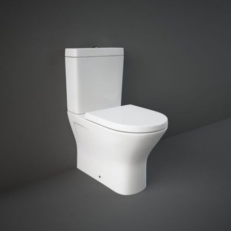 RAK Ceramics Resort Toaleta WC stojąca 60x36 cm kompaktowa bez kołnierza biała lśniąca REWC00005