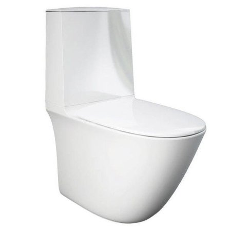 RAK Ceramics Sensation Toaleta WC stojąca bez kołnierza kompakt biały połysk SENWC1146AWHA