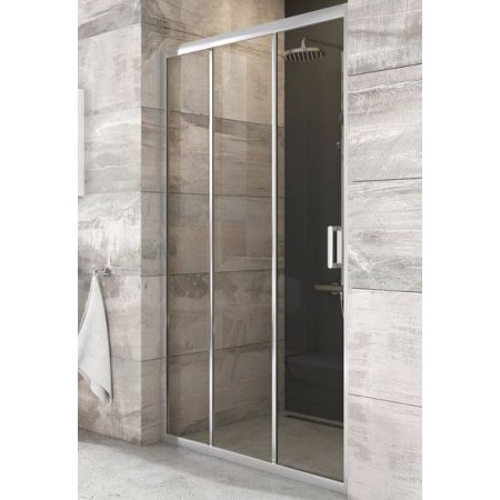 Ravak Blix BLDP3-100 Drzwi prysznicowe 100x190 cm, profile aluminium szkło przezroczyste X00HA0C00Z1