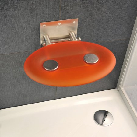 Ravak OVO-P Siedzisko Orange 41x35 cm, stalowy, pomarańczowy B8F0000005