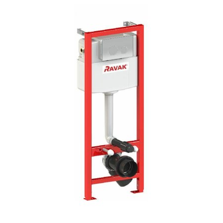 Ravak Smart Zestaw Stelaż WC + wsporniki + przycisk WC chrom GPX2240101