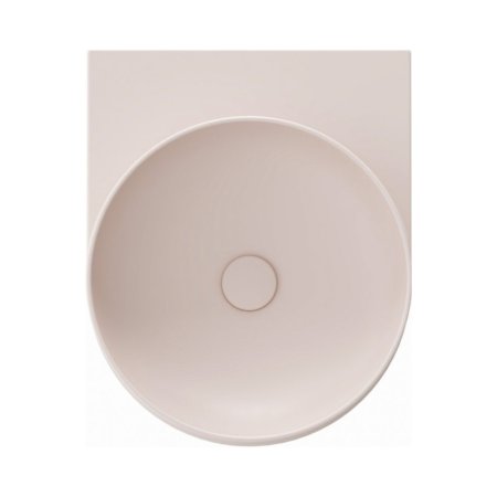 Ravak Yard 400 Umywalka wisząca 40,5x50 cm bez otworu na baterię Alabaster Pink XJX0G040000