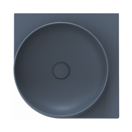 Ravak Yard 450 C Umywalka wisząca narożna 45x45 cm bez otworu na baterię Deepsea Blue XJX07045000