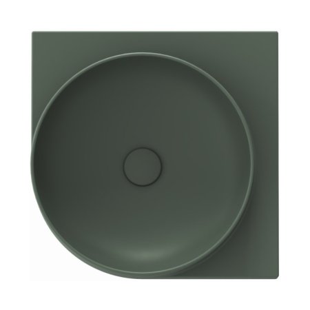 Ravak Yard 450 C Umywalka wisząca narożna 45x45 cm bez otworu na baterię Grey Green XJX08045000