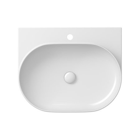 Ravak Yard 600 Umywalka wisząca 60,5x50 cm z otworem na baterię biała XJX01260002