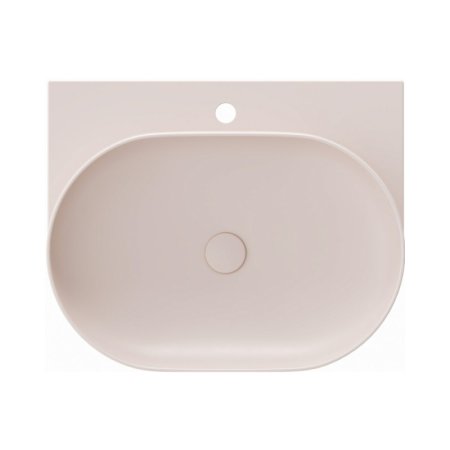 Ravak Yard 600 Umywalka wisząca 60,5x50 cm z otworem na baterię Alabaster Pink XJX0G260000