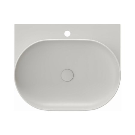 Ravak Yard 600 Umywalka wisząca 60,5x50 cm z otworem na baterię Smoke Grey XJX0O260000