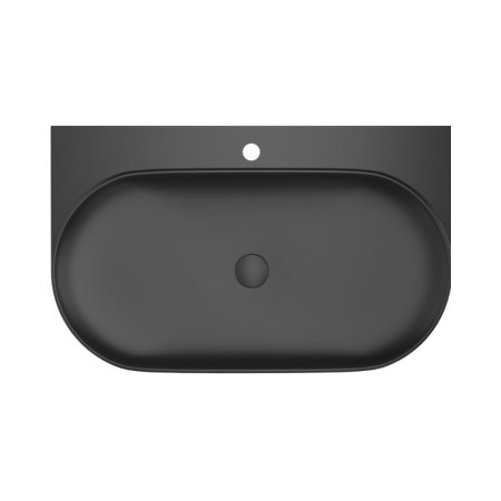 Ravak Yard 800 Umywalka wisząca 80,5x50 cm z otworem na baterię czarny mat XJX0D280002