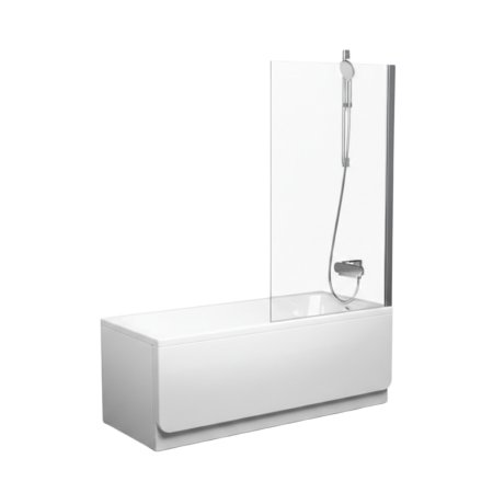 Ravak Pivot PVS1-80 Parawan nawannowy 80x140 cm jednoczęściowy profile aluminium szkło przezroczyste AntiCalc 79840C00Z1