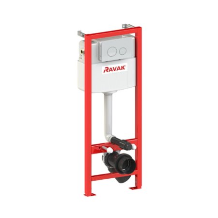 Ravak Smart Zestaw Stelaż WC + wsporniki + przycisk WC biały GPX2240103