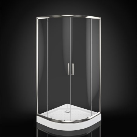 Rea Cosmo Kabina prysznicowa z brodzikiem 90x90 cm, profile chrom, szkło transparentne REA-K7412